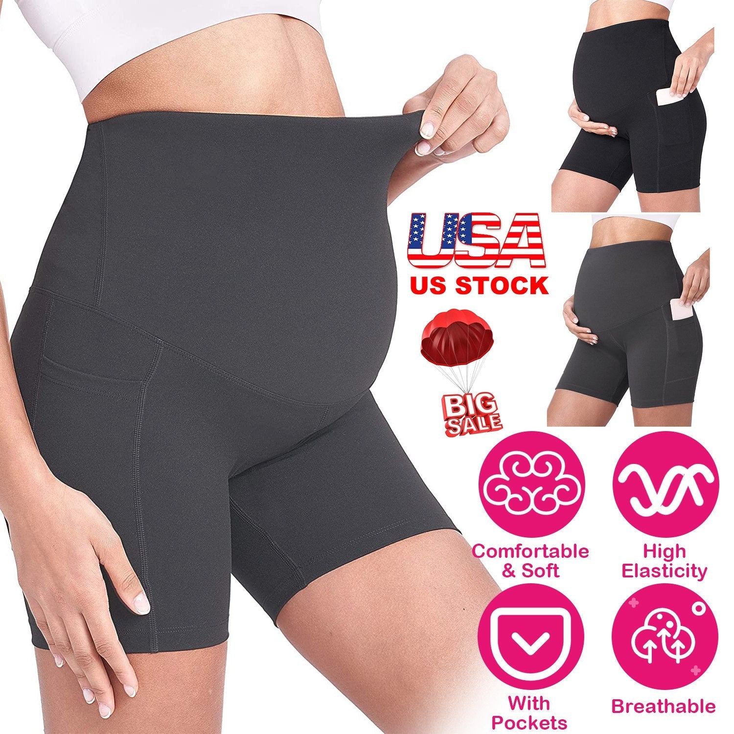 GBruno Women's Maternity Active Shorts - Korvel