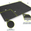 Rubber Top Exercise Puzzle Mat - 0.75in, 24sqft