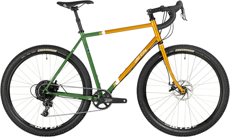 Vélo All-City Gorilla Monsoon - 650b Acier APEX Tangerine Evergreen 58cm