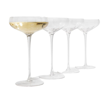 Charming Rounded Coupe Cocktail Glasses - Korvel