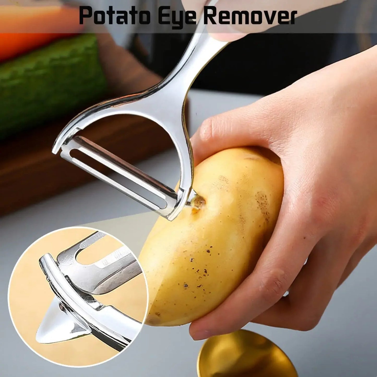 Stainless Steel Potato Peeler Vegetable Peeler Multi-function Carrot Grater Fruit Tools Kitchen Accessories cuisine pelador - Korvel