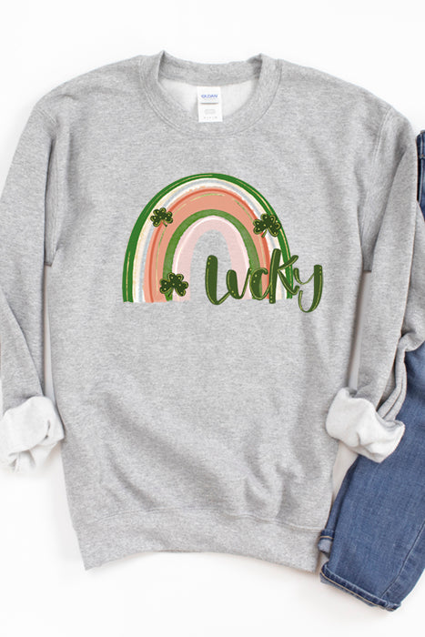 Lucky Rainbow Cozy Sweatshirt