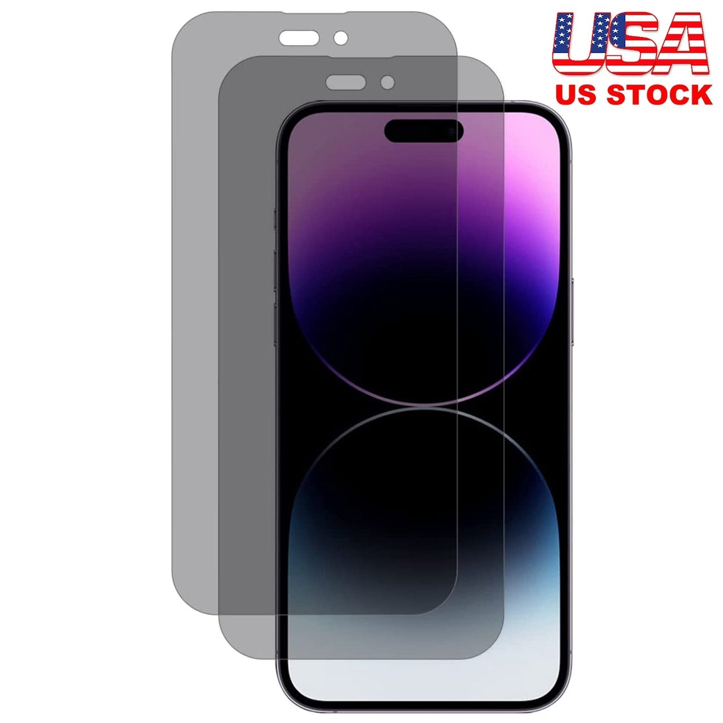 2-Pack Tempered Glass Privacy Screen Protectors for iPhone