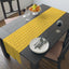 Golden Purr Cat Table Runner – Minimalist Line Art Design