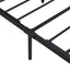 Queen Size Metal Platform Bed Frame with Wooden Headboard and Footboard with USB LINER - Korvel