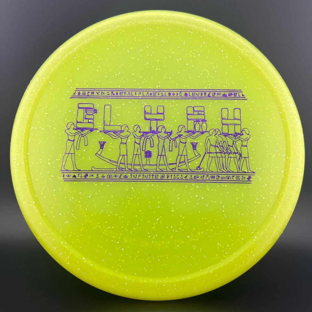 Metal Flake Glow C-Blend Glyph Disc Golf Putter