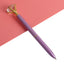 21Color Kawaii Ballpoint Pen Big Gem Metal Ball Pen With Large Diamond Blue And Black Magical Pen Fashion School Office Supplies - Korvel