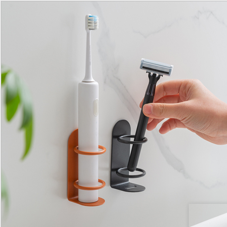 Bathroom Stainless Steel Stick Hook Wall Mounted Toothpaste and Toothbrush Holder Waterproof Electric Tooth Brush Holder - Korvel