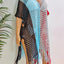 Fringe Color Block Scoop Neck Cover Up - Korvel