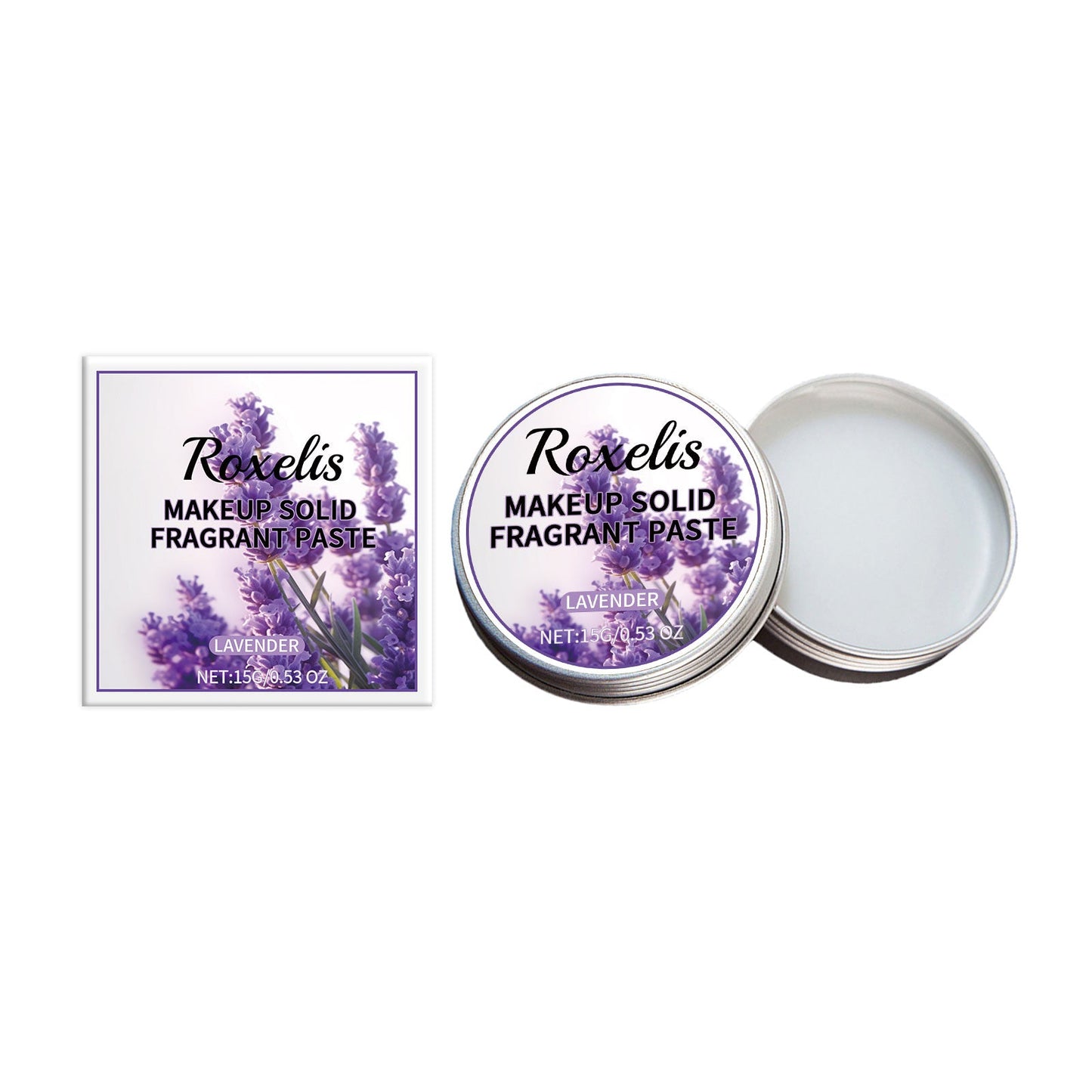 Solid Lavender Balm Natural Elegant Wrist Neck Long-Lasting Light Fragrance Refreshing Atmosphere Pocket Balm - Korvel