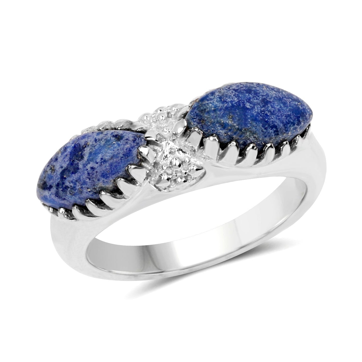2.28 Carat Genuine Lapis Lazuli Sterling Silver Ring