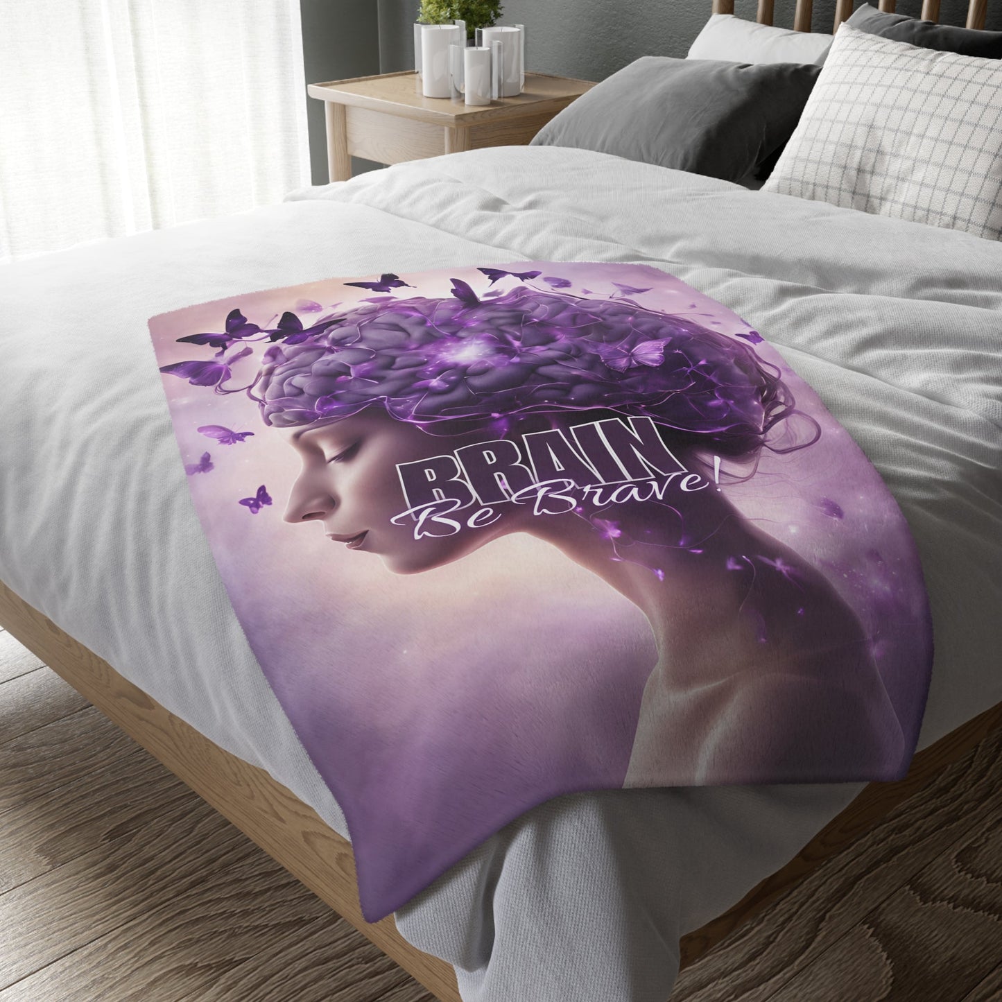 Manta de Microfibra Velveteen Brain Be Brave
