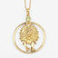 Pendentif en péridot véritable de 0,24 carat en argent sterling .925
