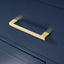 30-Inch Blue Bathroom Vanity with Ceramic Sink and Ample Storage - Ideal Choice for Small Bathrooms - Korvel