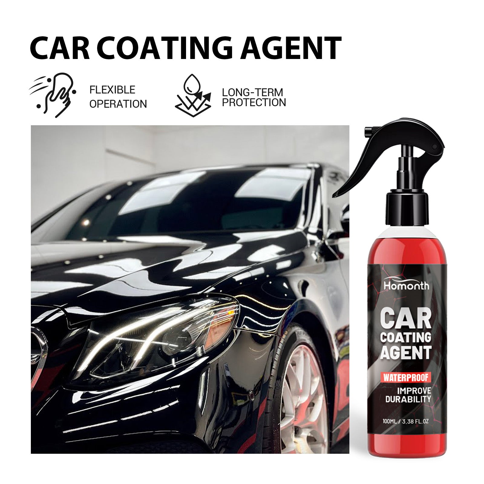Car Coating Agent, Car And Car Paint Multi-Purpose Renovation Clean Plating Crystal Coating Maintenance And Repair Spray - Korvel
