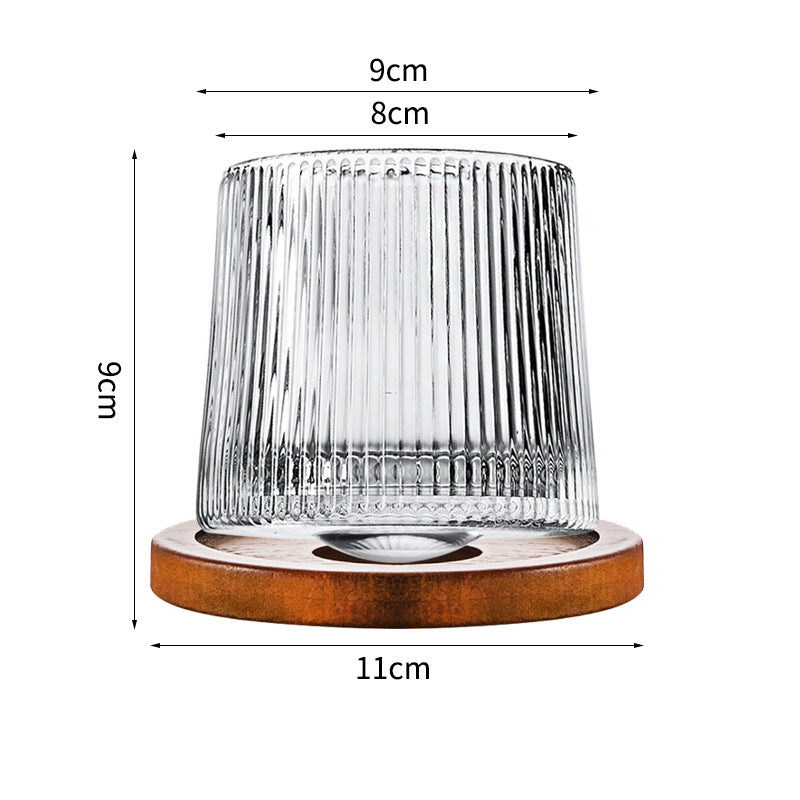 Hand drawn rotating glass cups multiple multi-purpose whiskey glasses rotating glass cups - Korvel