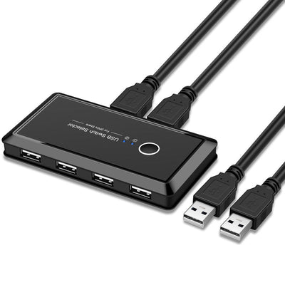4-Port USB Hub with Automatic Switch for Dual Computer Use