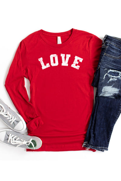 Love White Long Sleeve T-Shirt - Korvel