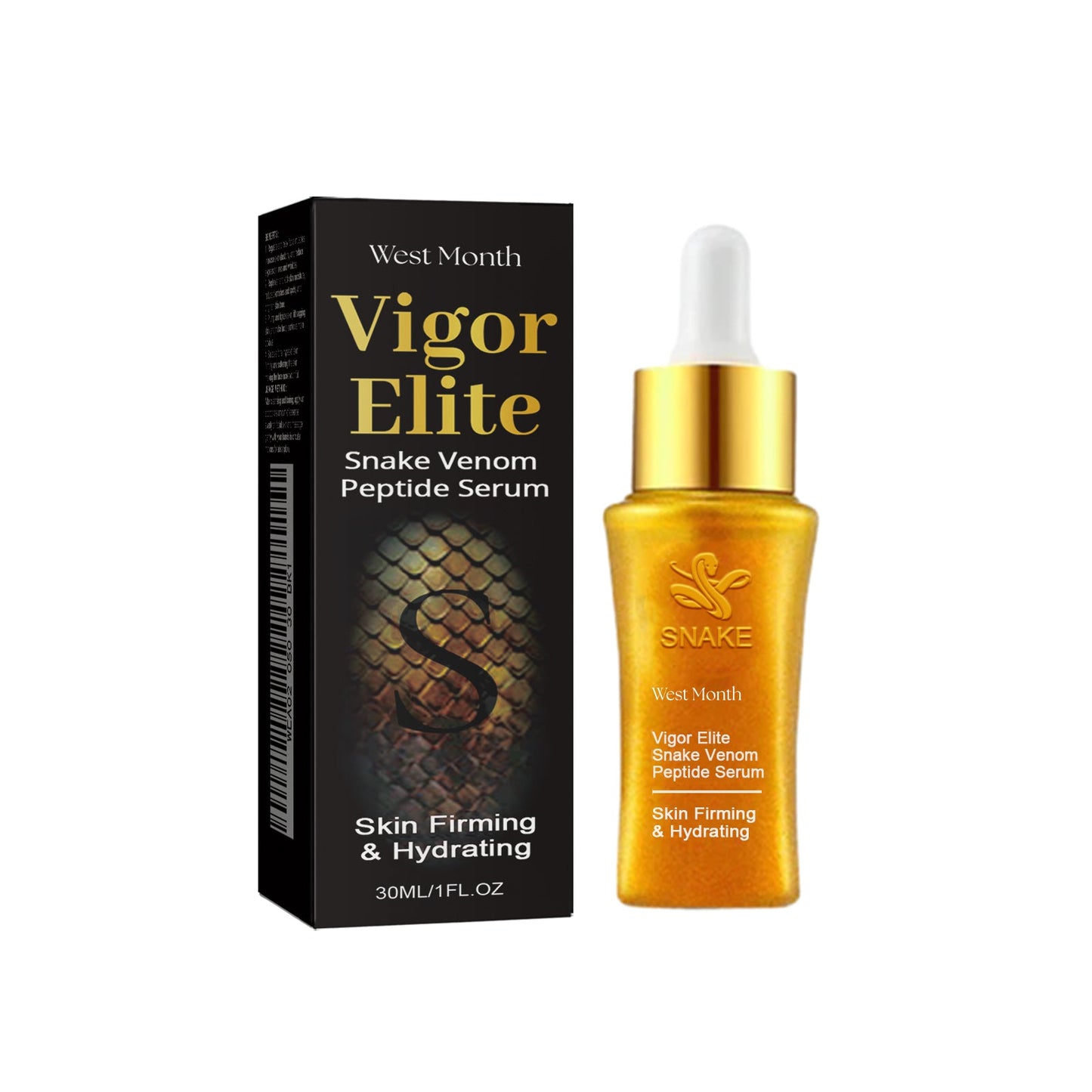 Snake Venom Peptide Essence Reduces Face Fine Lines, Raises Head Lines, Firming, Tender Skin, Hydrating And Anti-Wrinkle Essence - Korvel