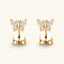 Moissanite 925 Sterling Silver Butterfly Stud Earrings - Korvel