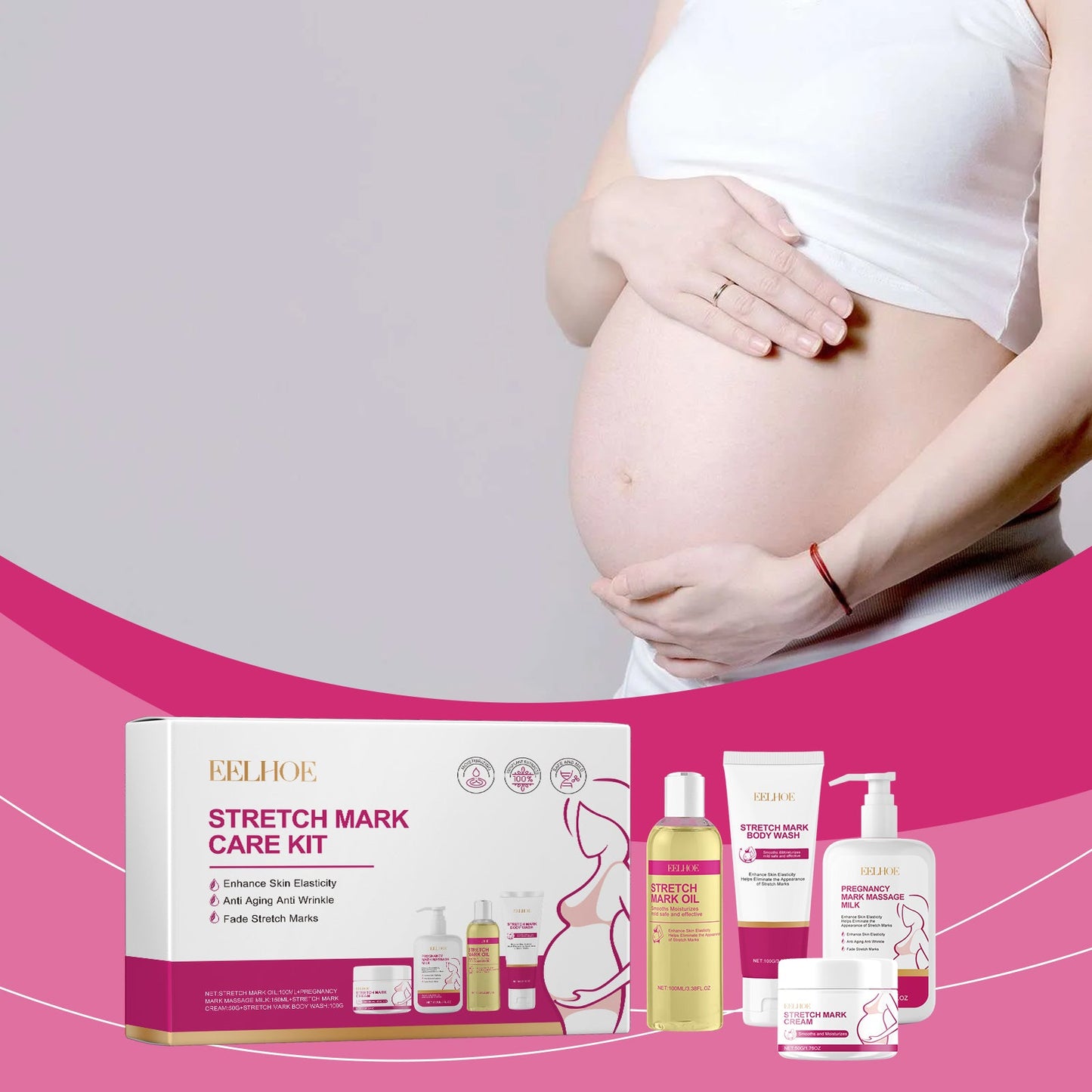 Skin Care Set Gently Moisturizes Postpartum Skin Fine Lines, Firming And Smoothing Skin Body Care - Korvel