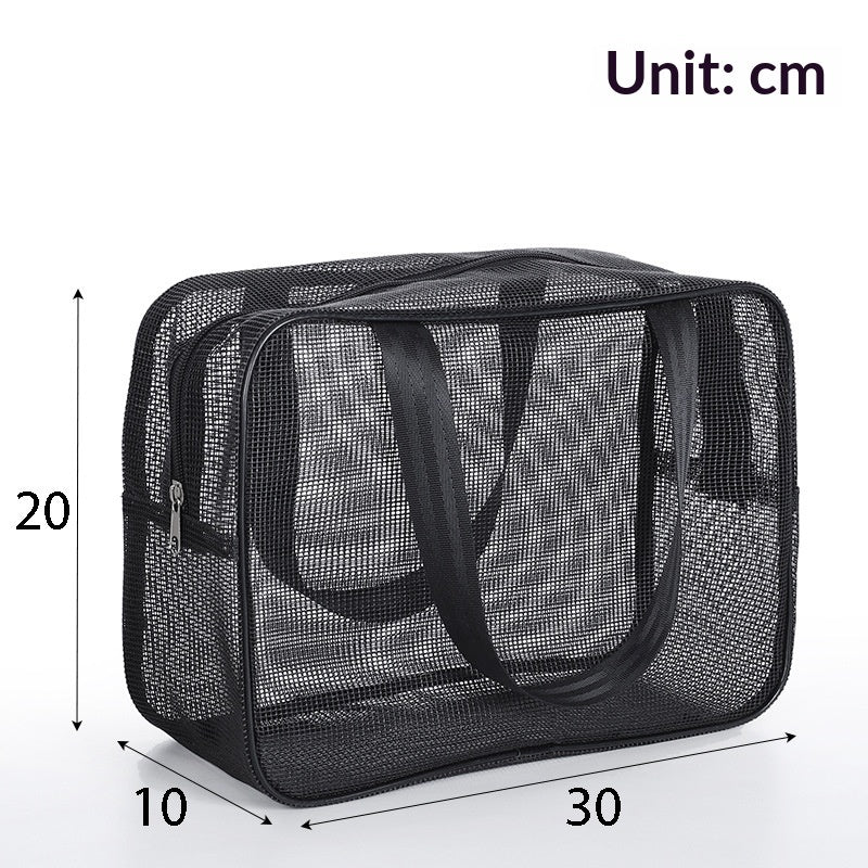 Trousse de toilette en maille pour hommes pour le stockage des articles de bain