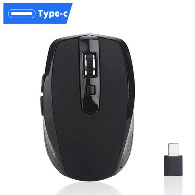 Ratón Inalámbrico Silencioso USB-C para Oficina y Juegos
