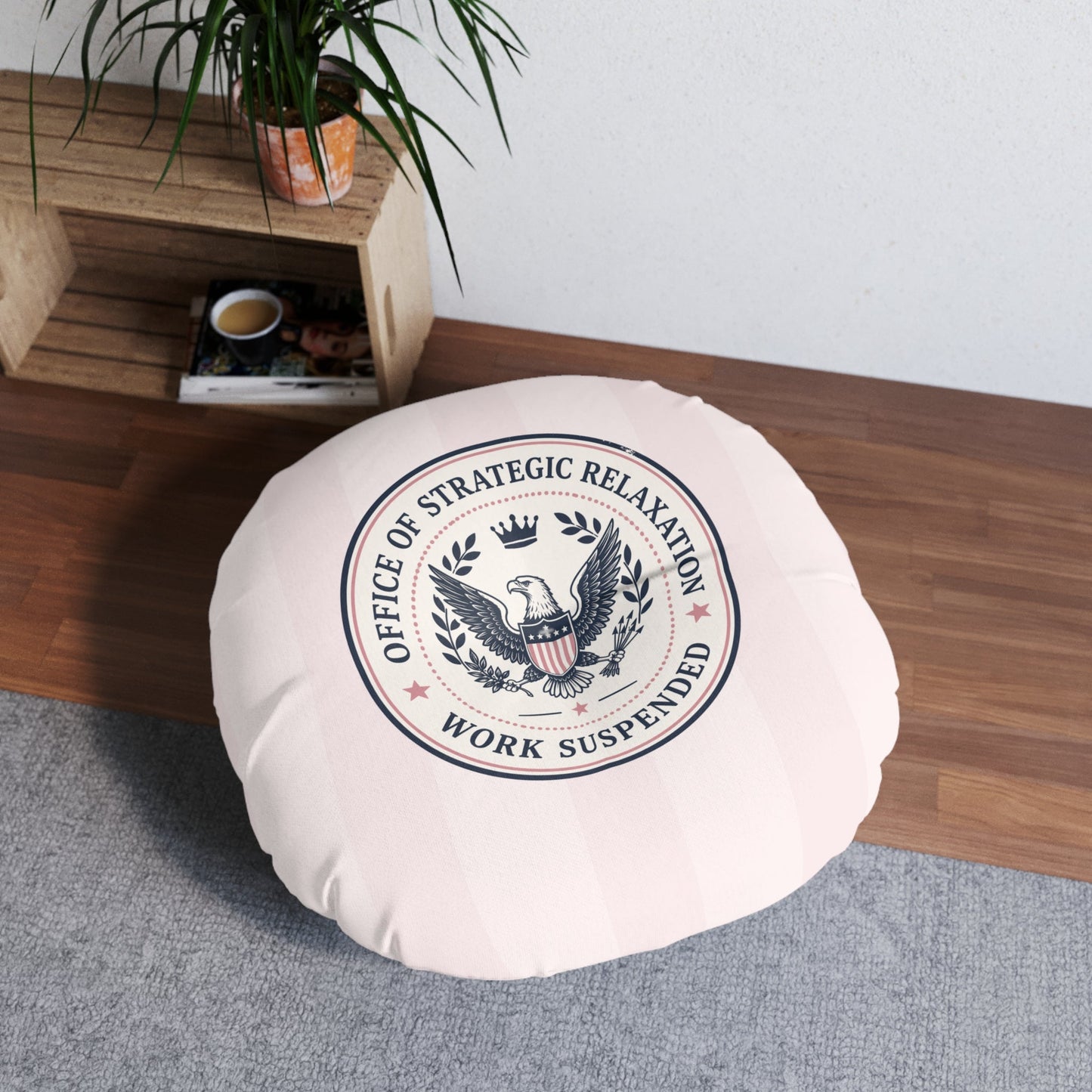 Bureau de la Détente Stratégique – Coussin de Sol Rond