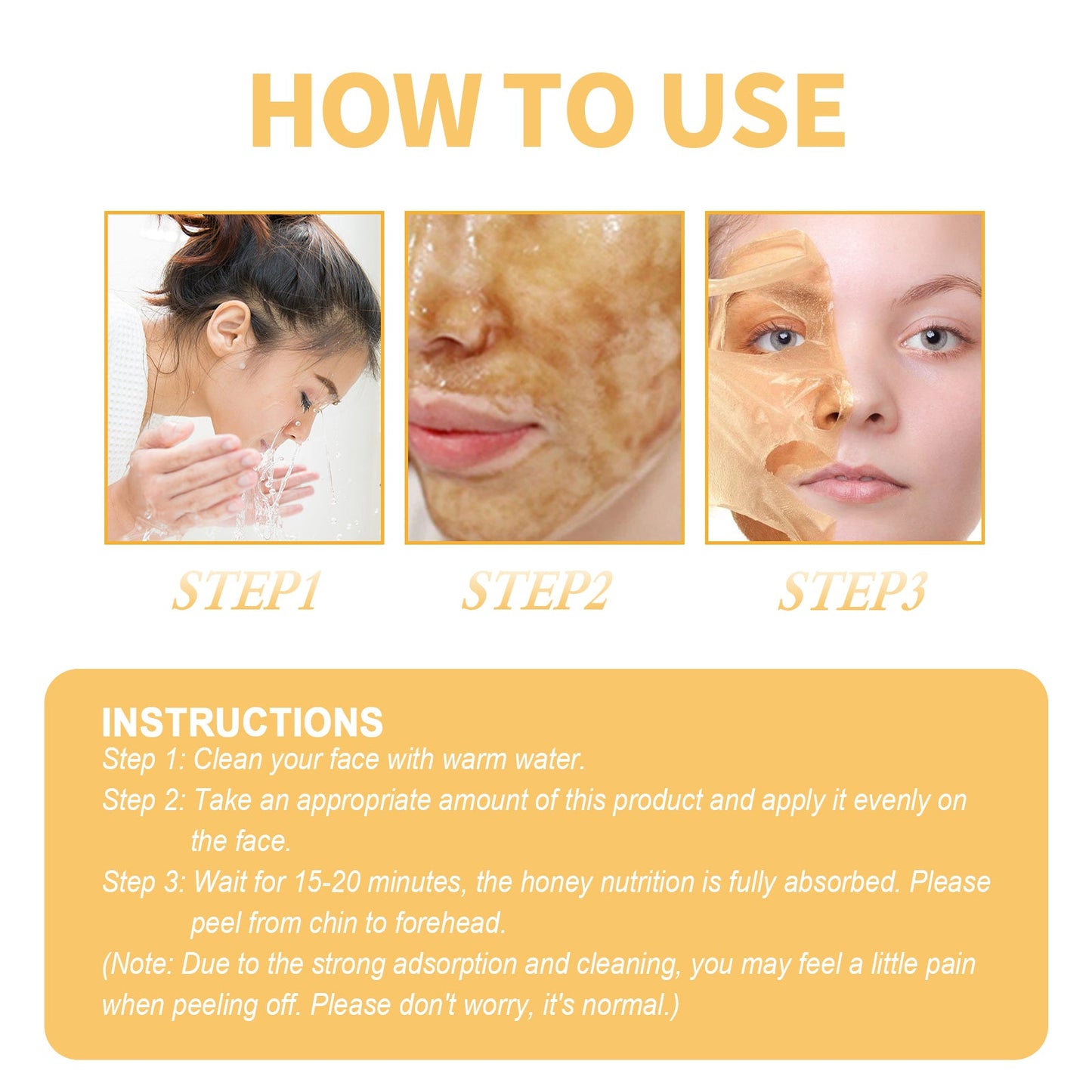 Masque Peeling au Miel Premium pour une Peau Radieuse