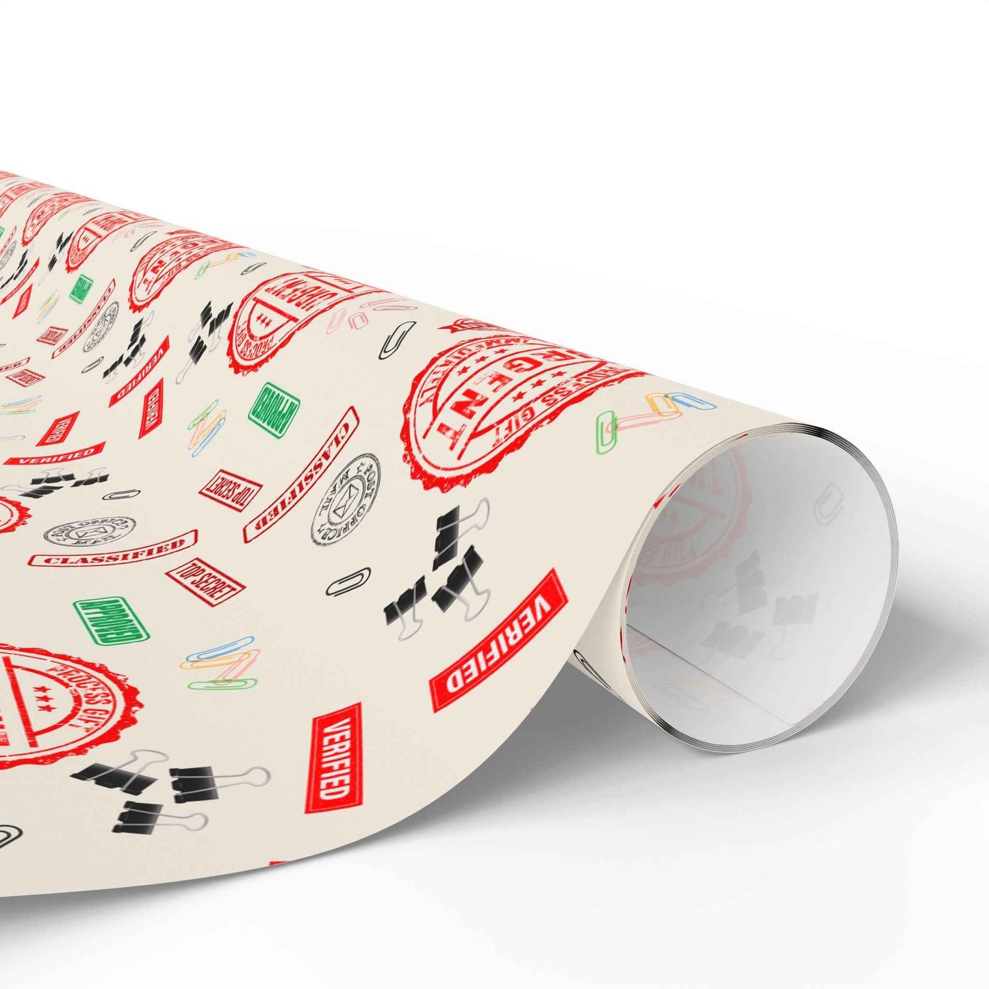 Papier Cadeau Red Tape – Papier Cadeau Parodique Politique