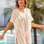 Angel Wings Openwork V-Neck Short Sleeve Cover Up - Korvel