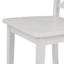 Orisfur 5 Pieces Dining Table and Chairs Set for 4 Persons Kitchen Room Solid Wood Table with 4 Chairs MDF + White + Solid Wood - Korvel