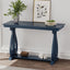 48-Inch Rustic Vintage Console Table --- Farmhouse Style Entryway Table with Open Shelf and Sturdy Construction (Navy) - Korvel