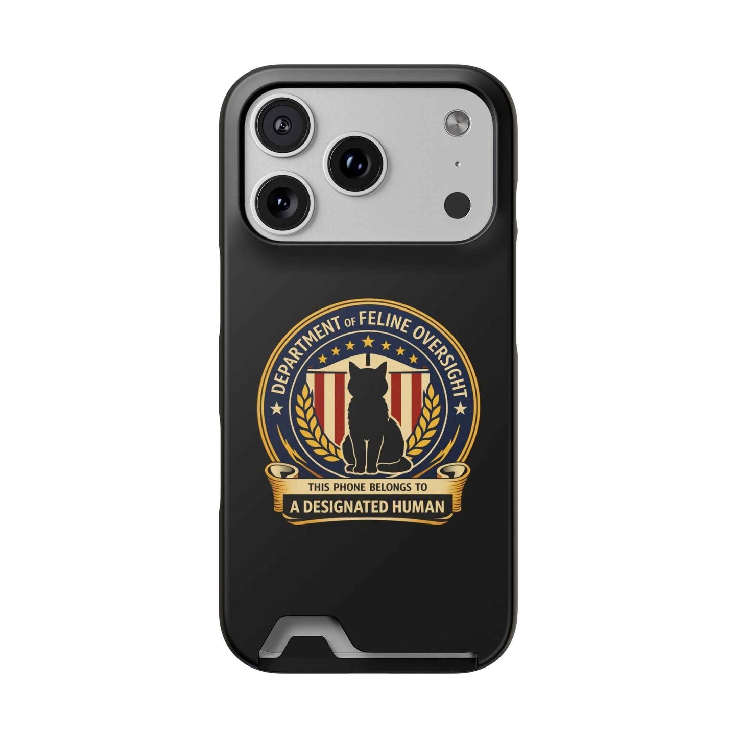 Department of Feline Oversight MagSafe iPhone Case - Designated Human Edition