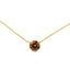 Collar de Pendiente de Diamante Amarillo Creado en Laboratorio de Oro Amarillo de 14K