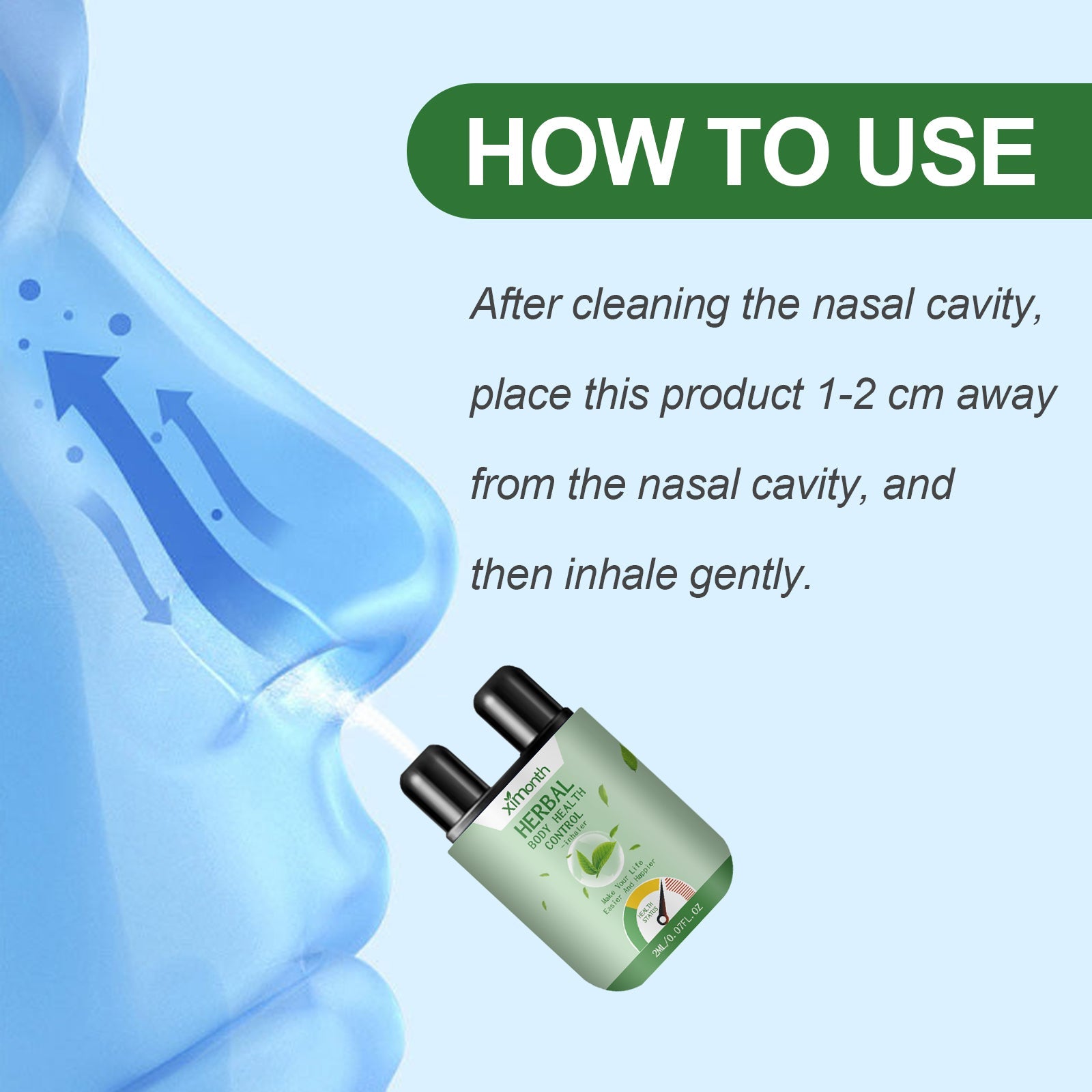 Herbal Snorting Stick Nose Cleanser Relieves Congestion And Clears Nose Personal Body Care Sugar Soothes Snorting - Korvel
