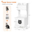 White wooden hidden cat trash can with rack and trash can shell, indoor cat house pet box, storage cabinet - Korvel