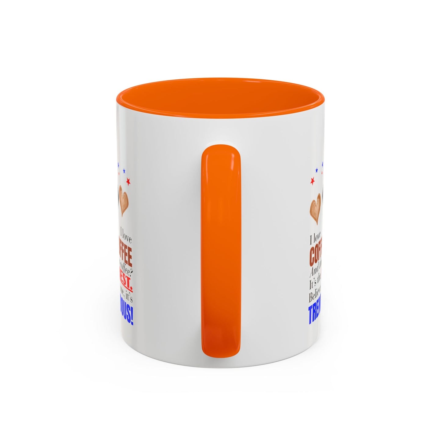 Taza de café de acento vibrante