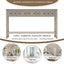 TREXM Rustic Entryway Console Table60" Long Sofa Table with two Different Size Drawers and Bottom Shelf for Storage (Gray Wash) - Korvel