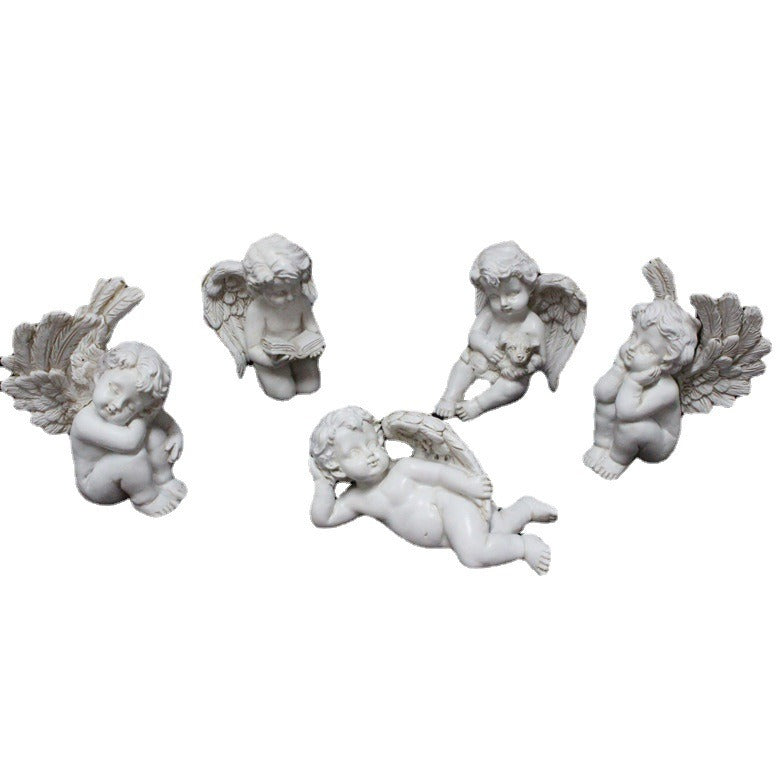 Angel plugin garden little girl resin flower decoration micro landscape garden statue - Korvel