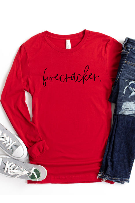 Firecracker Long Sleeve Tee