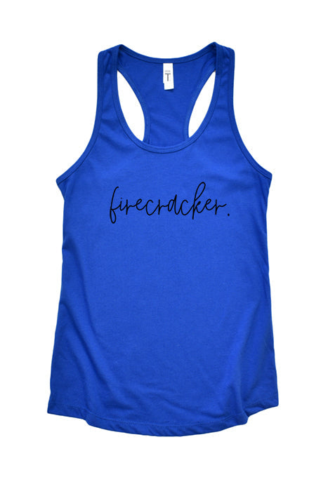 Firecracker Racerback Tank Top - Korvel