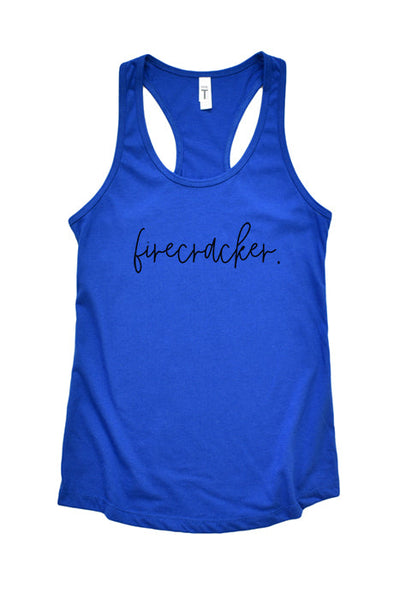 Firecracker Racerback Tank Top - Korvel