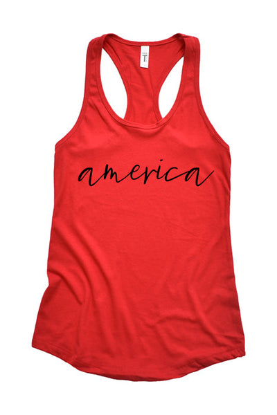 America Racerback Tank Top