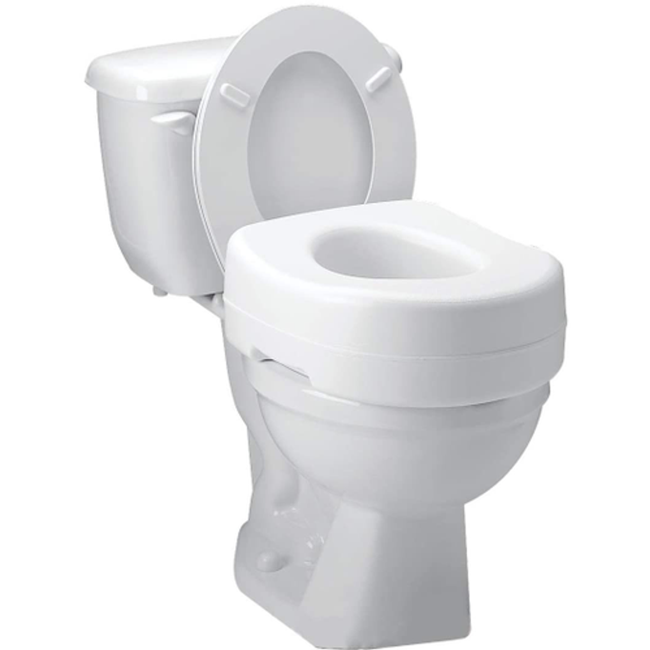 Asiento Elevado para Inodoro Carex de 5 Pulgadas con Superficie Contorneada