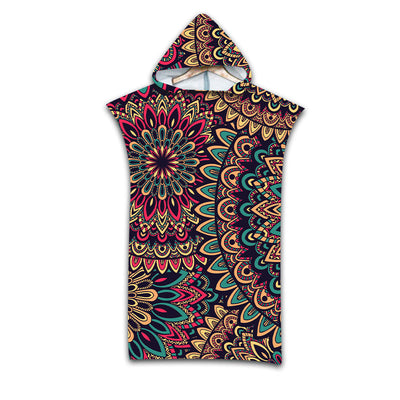 Wearable Pattern Beach Towel for Swimming and Relaxation