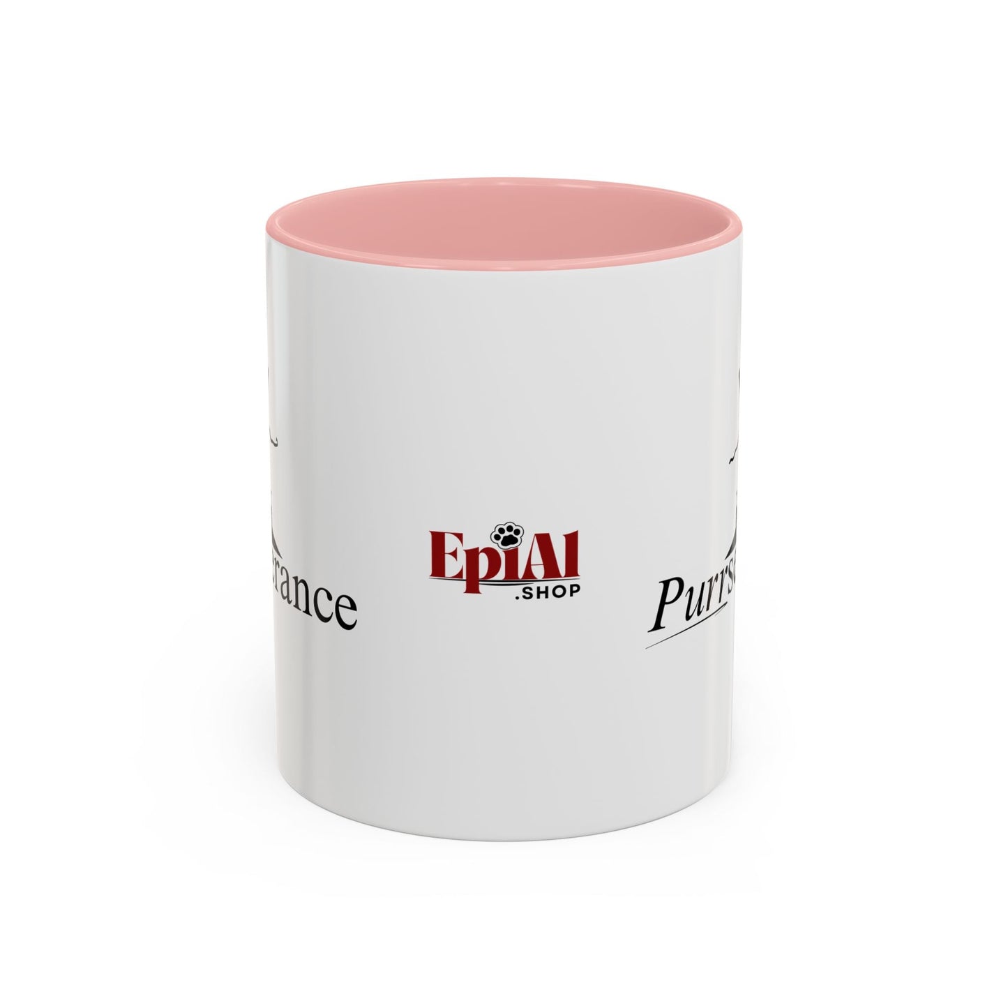 Purrseverance Accent Coffee Mug - Stylish & Functional