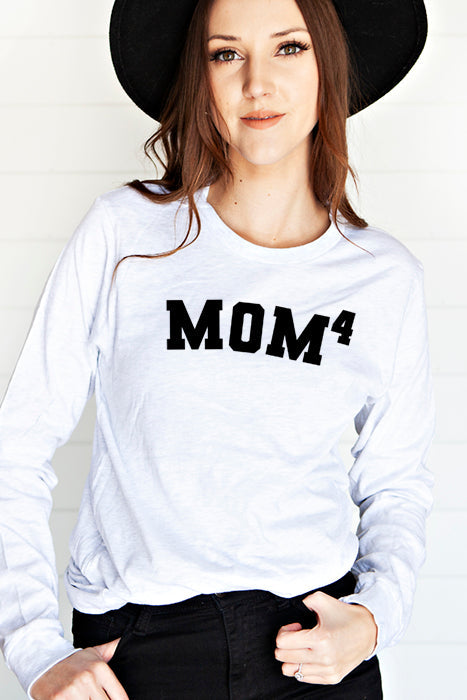 Mom of 4 Long Sleeve Tee - Korvel