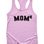 Mom of 4 Racerback Tank Top