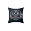 I.C.E. Institute of Cozy Excellence Throw Pillow